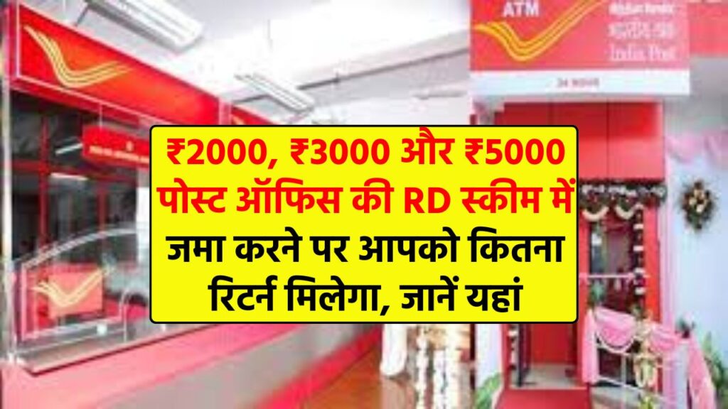 Post Office Recurring Deposit Scheme