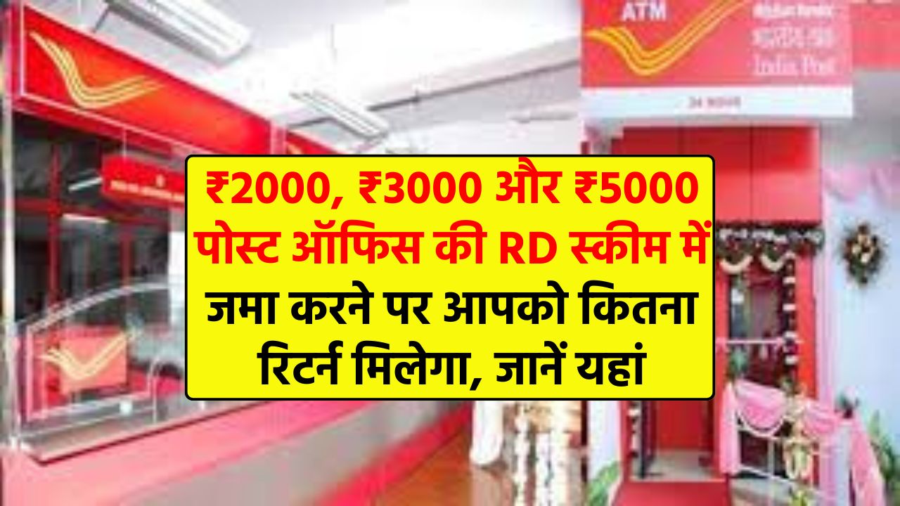 Post Office Recurring Deposit Scheme